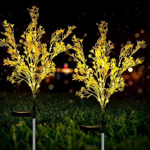 LEEFE Outdoor Solar Flower Lights, Solar Lights,Solar Garden Lights