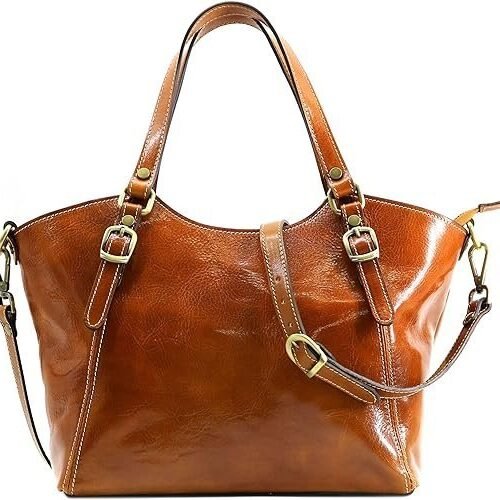 Floto Ischia Leather Shoulder Bag Handbag Purse